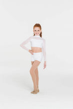 Load image into Gallery viewer, White sequins dance shorts and matching top
