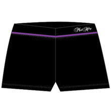 Load image into Gallery viewer, Dancer Shorts w Purple trim
