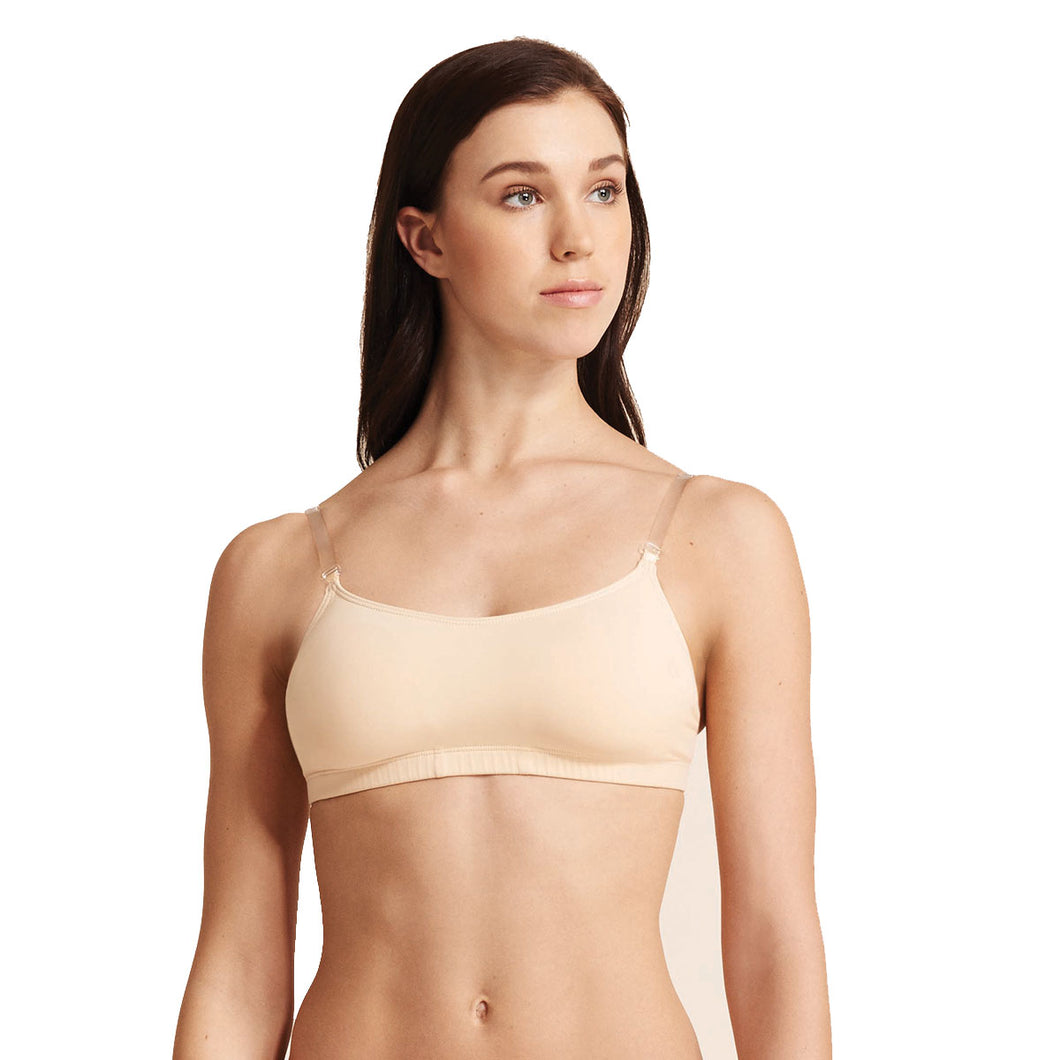 Bra with Clear Adjustable Straps