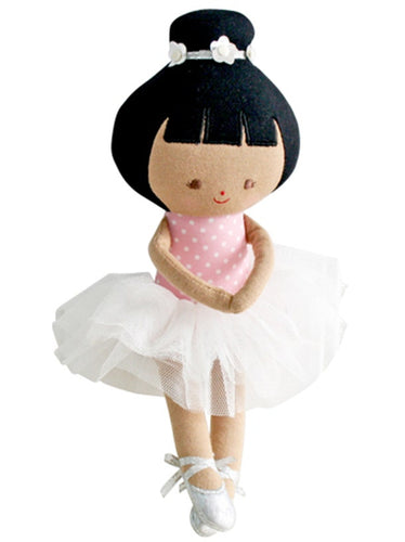 ballet bun doll soft plush toy