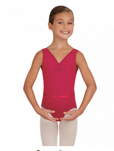 Load image into Gallery viewer, Pinch Front Tactel Leotard with belt
