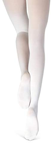 Hold & Stretch White Footed Tights