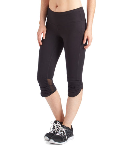3/4 black athleisure leggings
